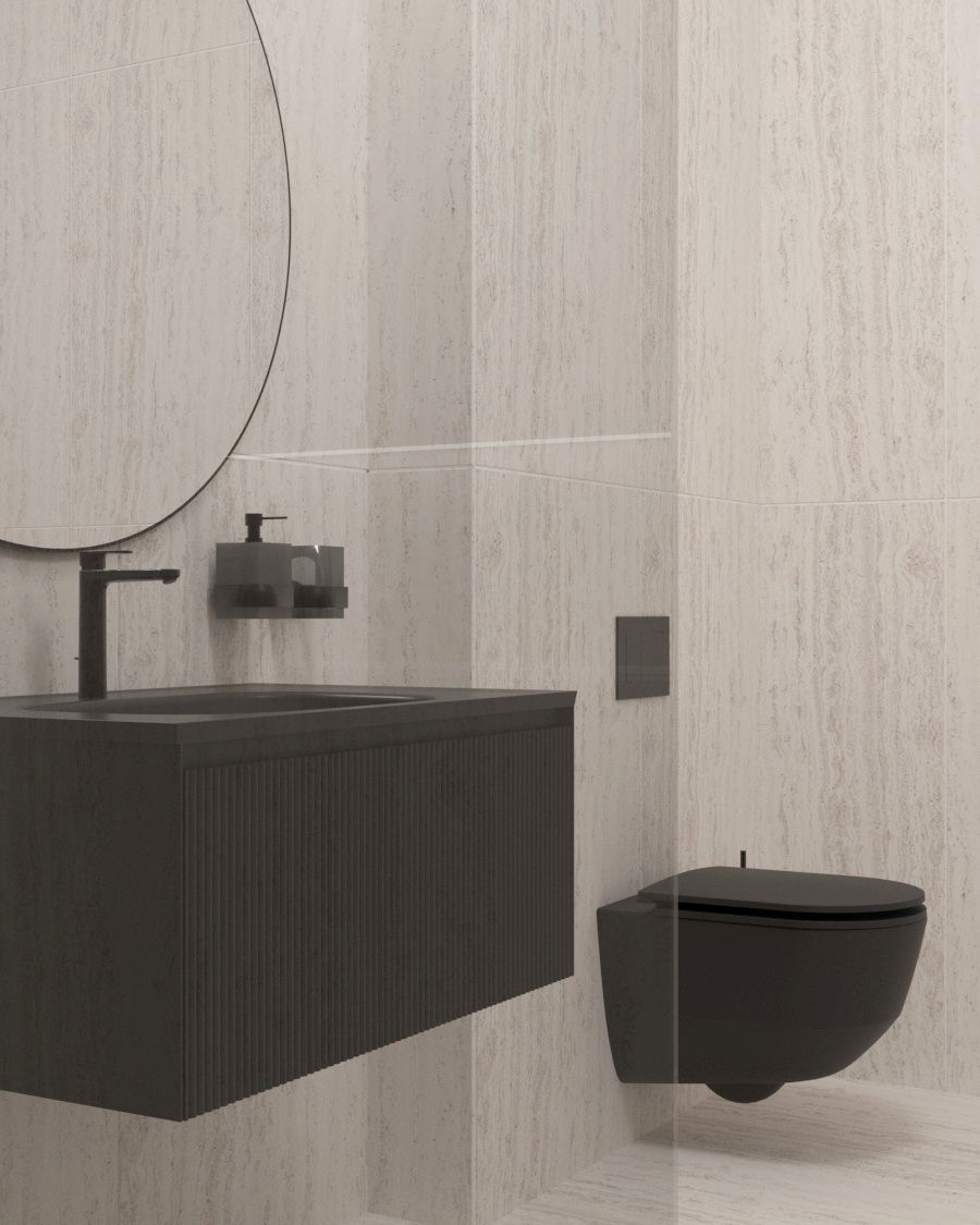 Pločica Idealker V Travertine Ocean Bianco 60X120 cm