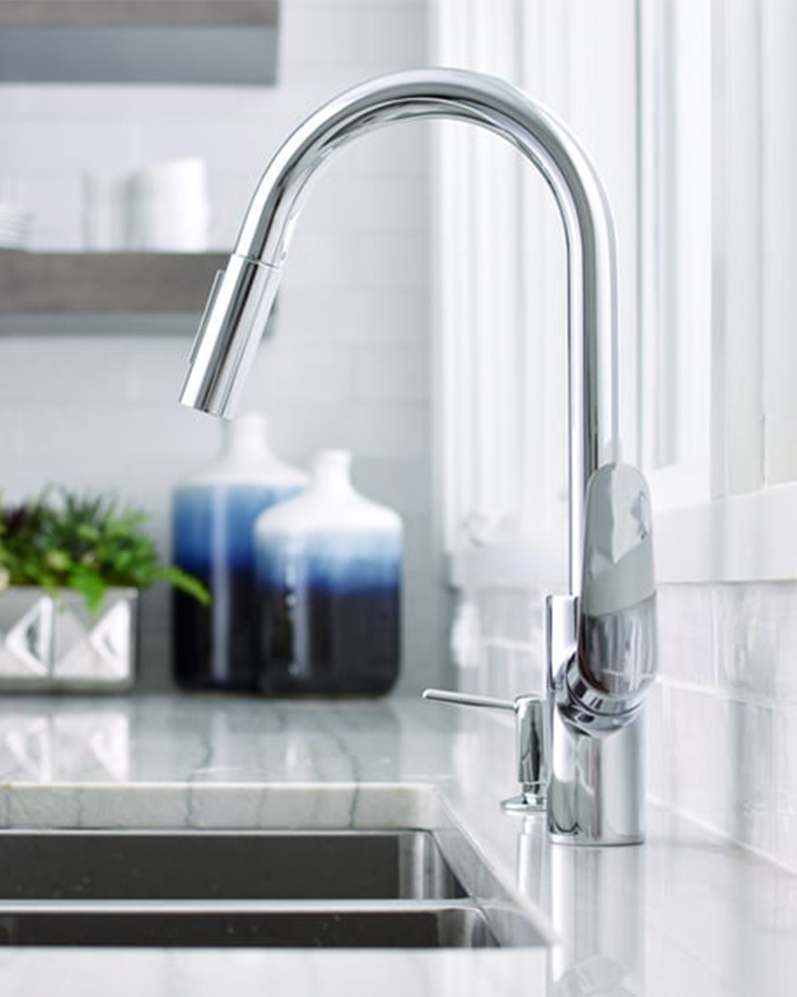 Hansgrohe Focus miješalica za sudoper visoka sa tušem,krom