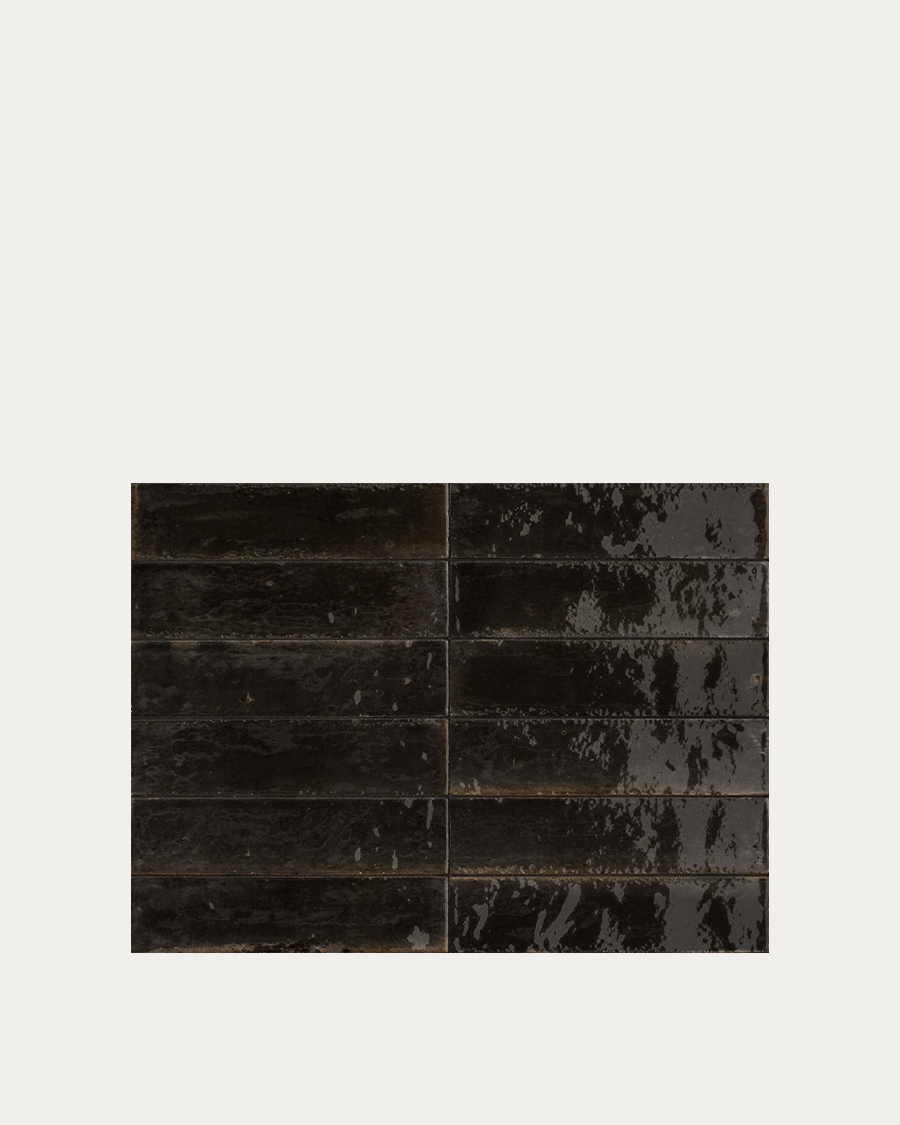 Pločica Marazzi Lume Black Lux 6×24 cm