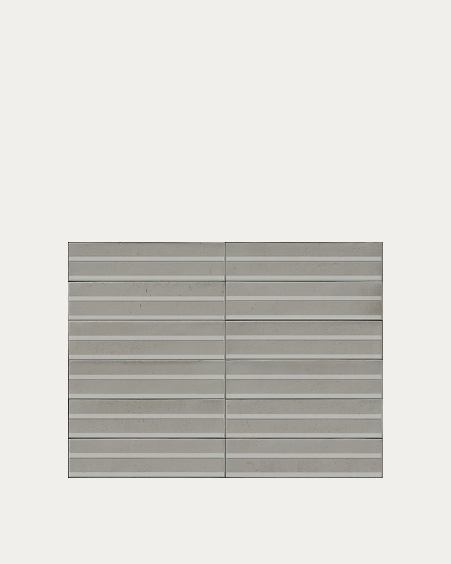 Pločica Marazzi Lume White Struttura off 3D Rake Lux 6×24 cm