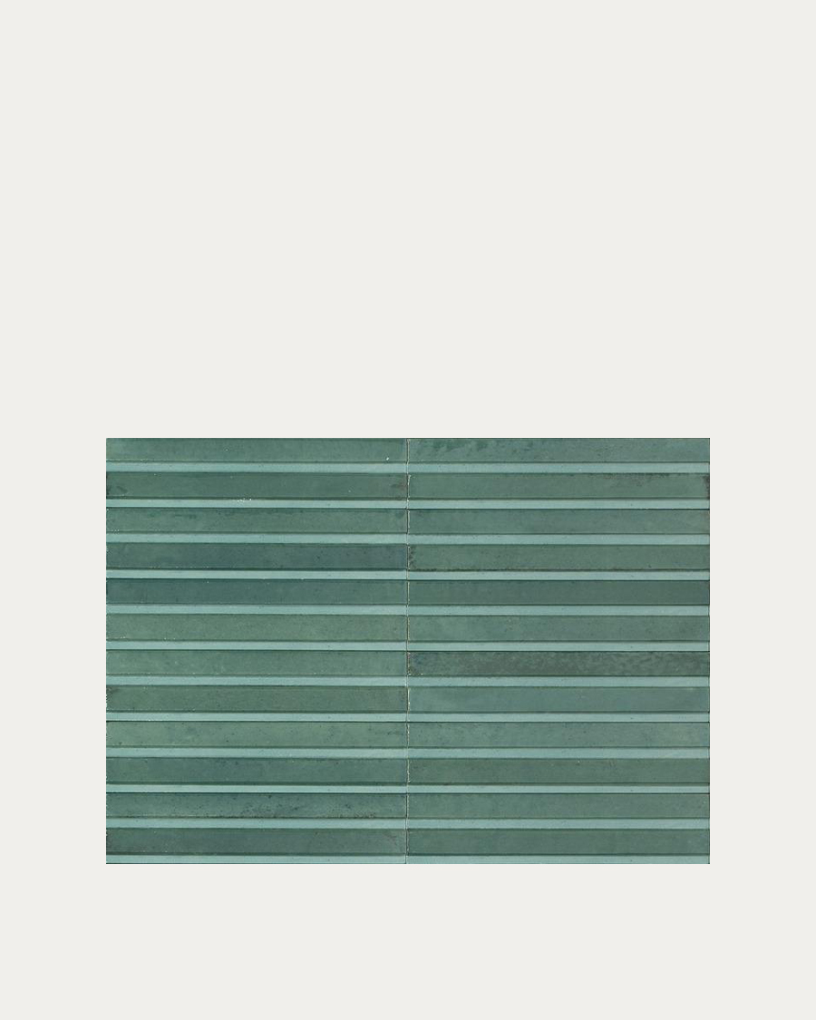 Pločica Marazzi Lume Emerald Struttura 3D Rake Lux 6×24 cm