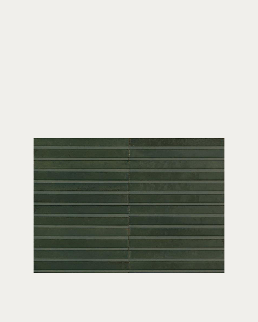 Pločica Marazzi Lume Green Struttura 3D Rake Lux 6×24 cm