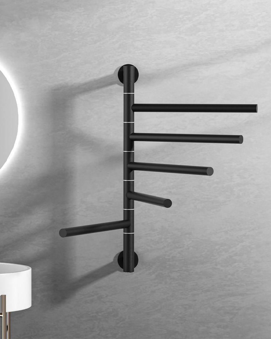 Idealterm Karla kupaonski električni radijator 622×516 mm, 75 W, crni