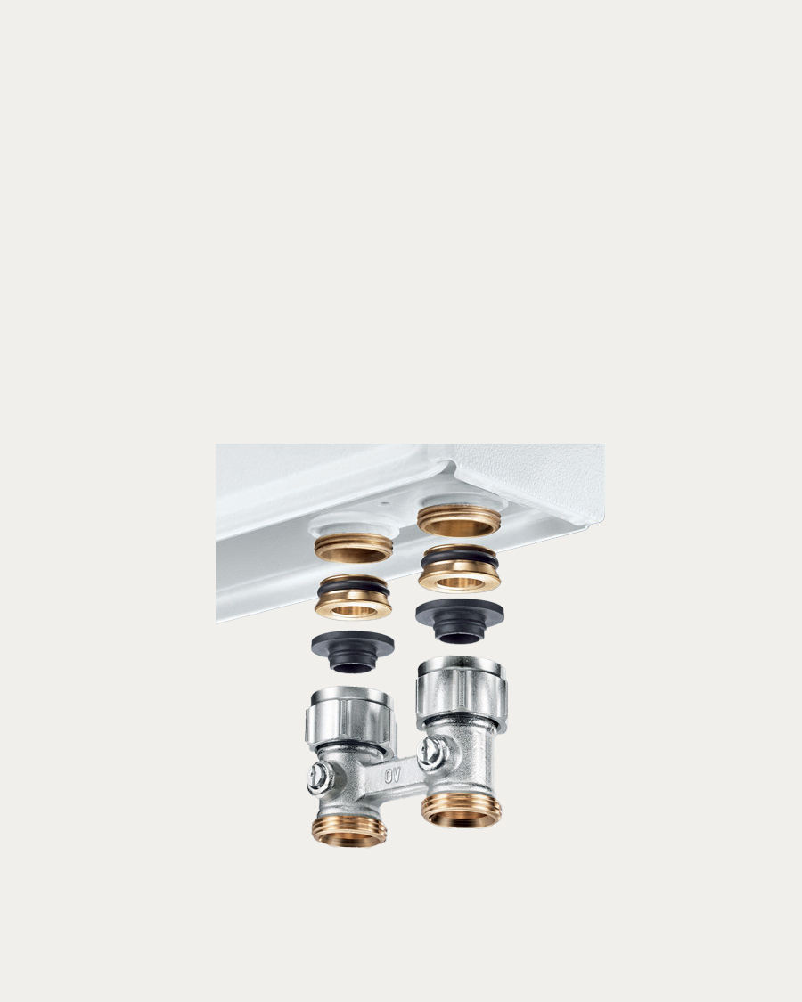 Comisa H-ventil dvocjevni ravni, 3/4", za Buderus