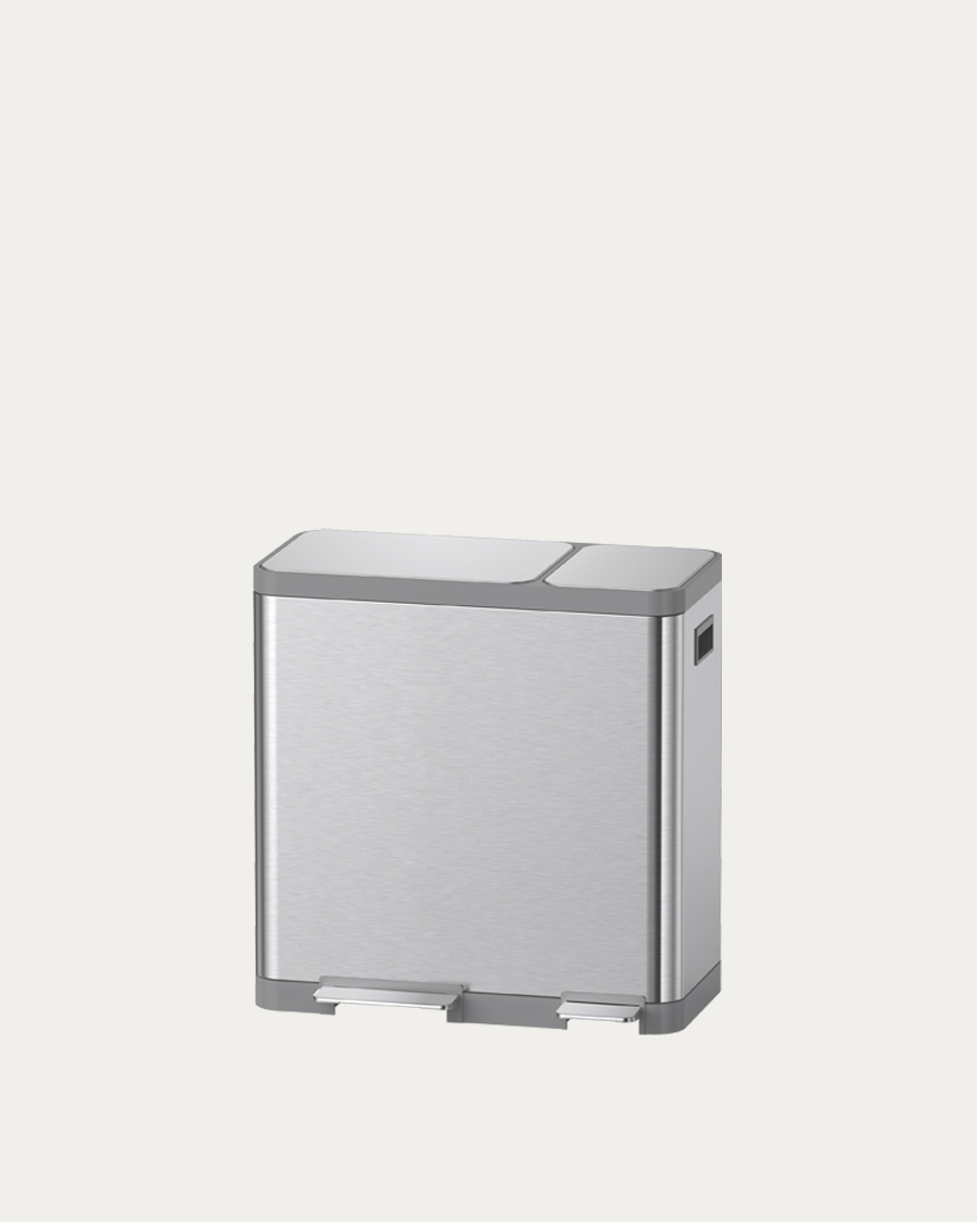 Idealaqua koš za smeće 12L+36L, mat inox