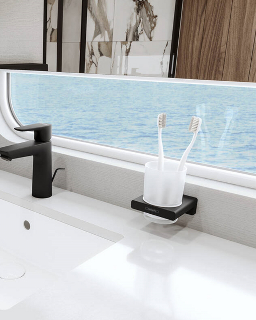 Hansgrohe čaša zidna AddStoris, matt black