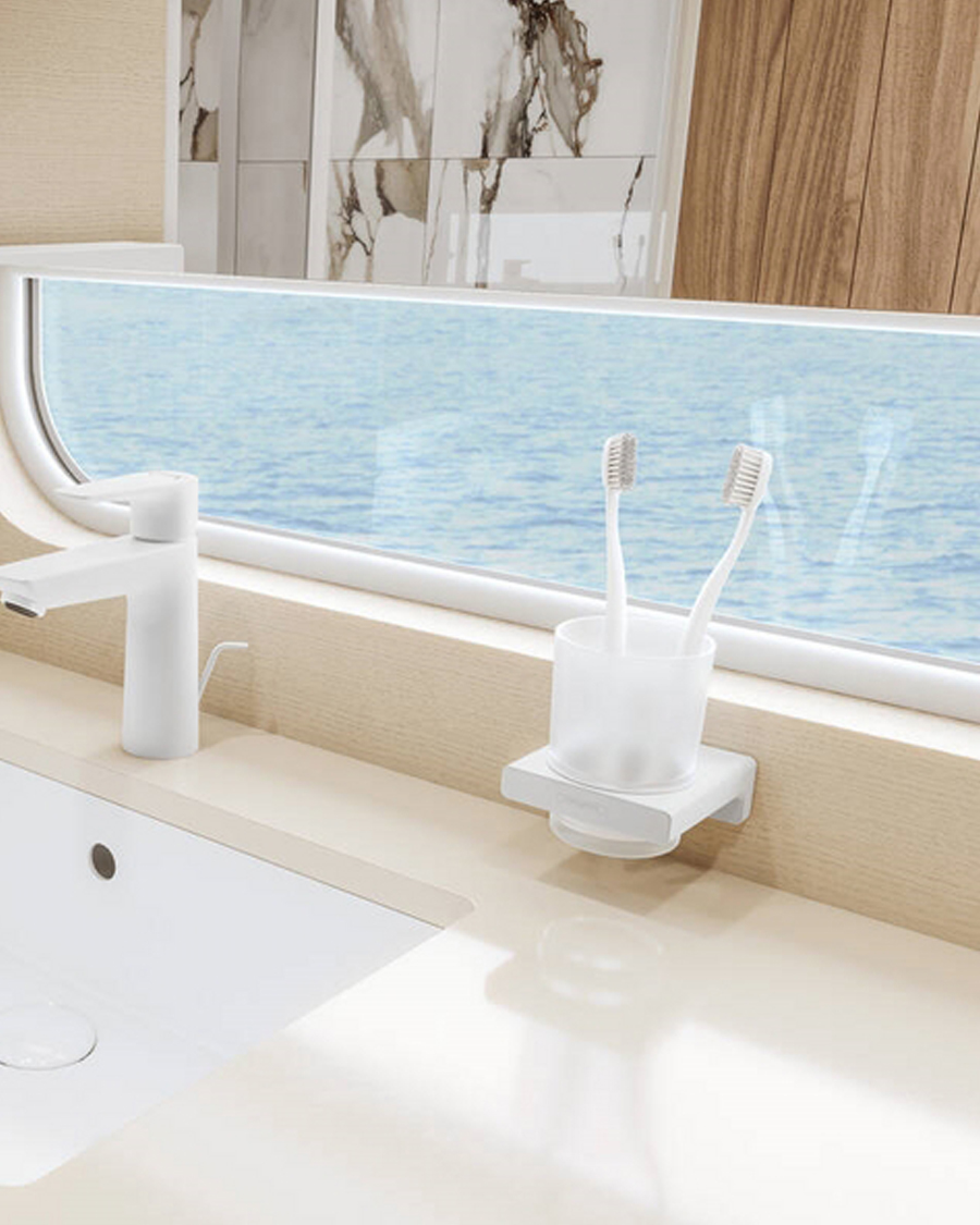 Hansgrohe čaša zidna AddStoris, matt white