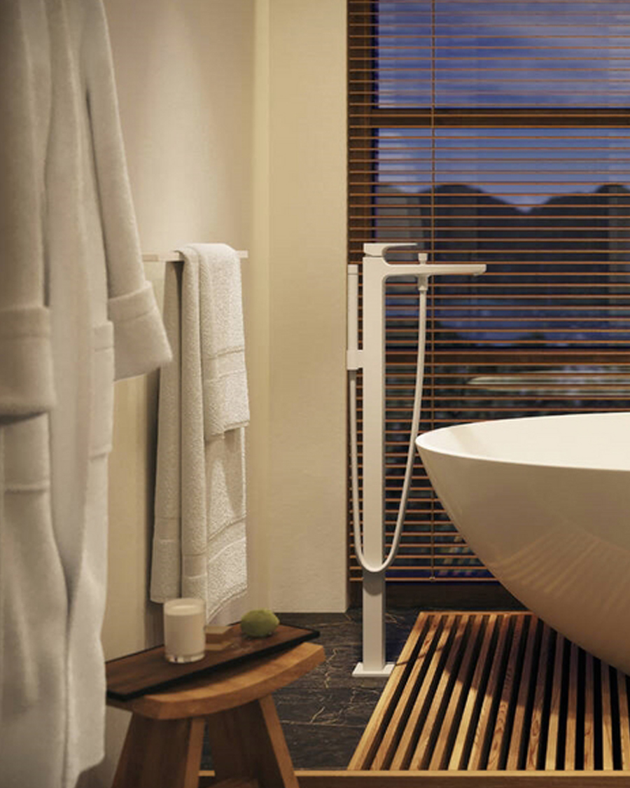 Hansgrohe držač ručnika 1/1 AddStoris, matt white