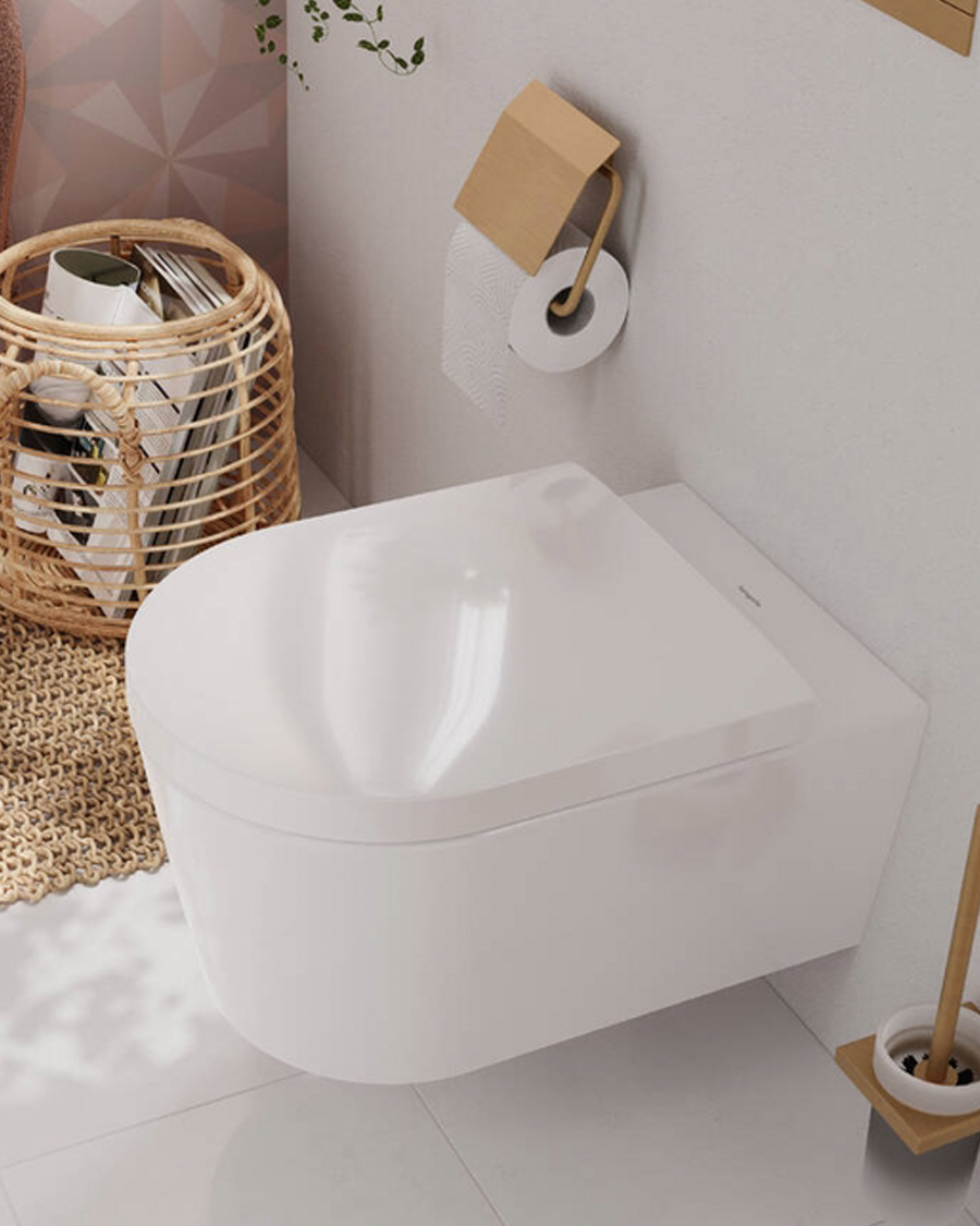 Hansgrohe držač toaletnog papira sa poklopcem AddStoris, brushed bronze