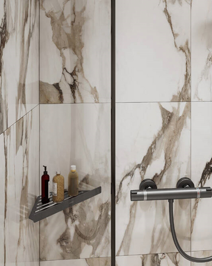 Hansgrohe košara kutna AddStoris, brushed black chrome