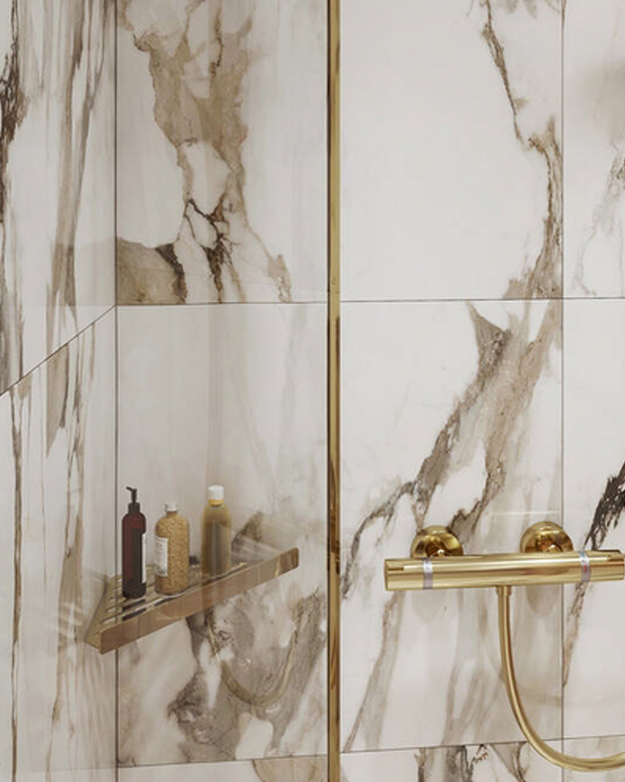 Hansgrohe košara kutna AddStoris, polished gold optic