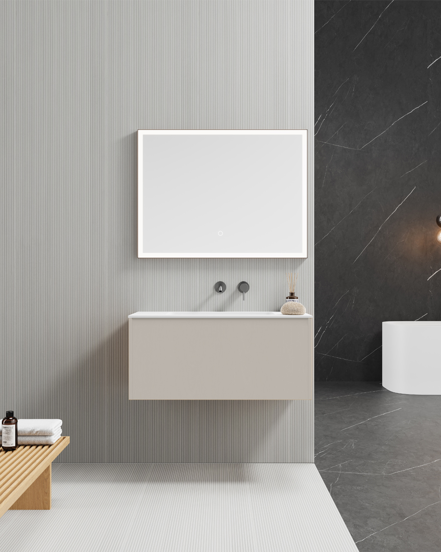 Idealaqua R Aroma 90 cm ormarić s umivaonikom, bež