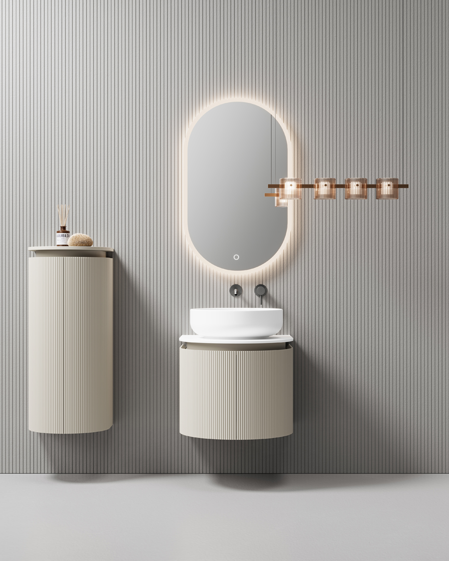 Idealaqua R Metis viseći ormarić, 100x40x35 cm, bijeli