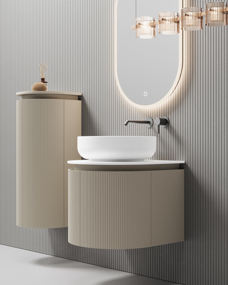 Idealaqua R Metis viseći ormarić, 100x40x35 cm, bijeli