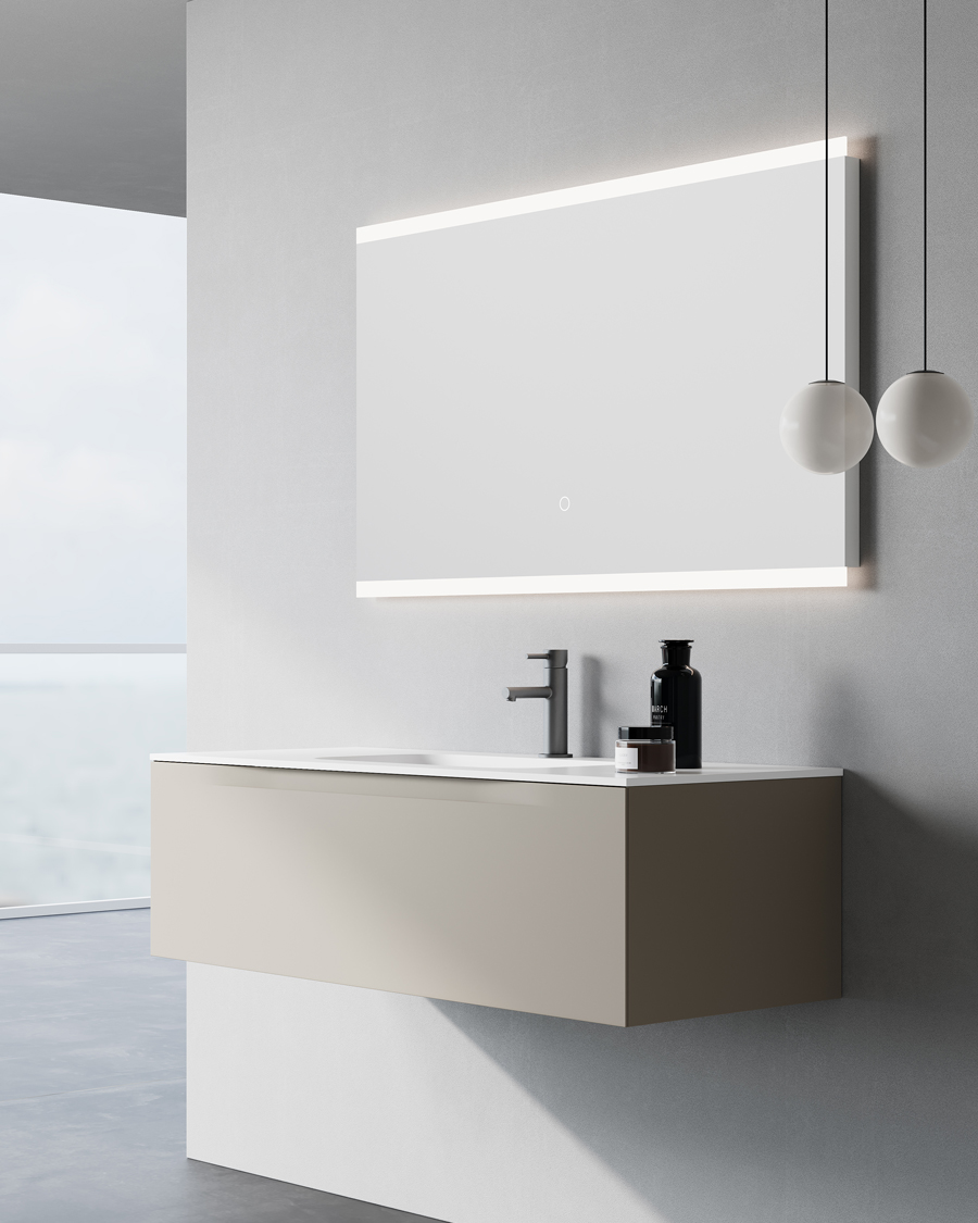 Idealaqua R Pamea 120 cm ormarić s umivaonikom, bež