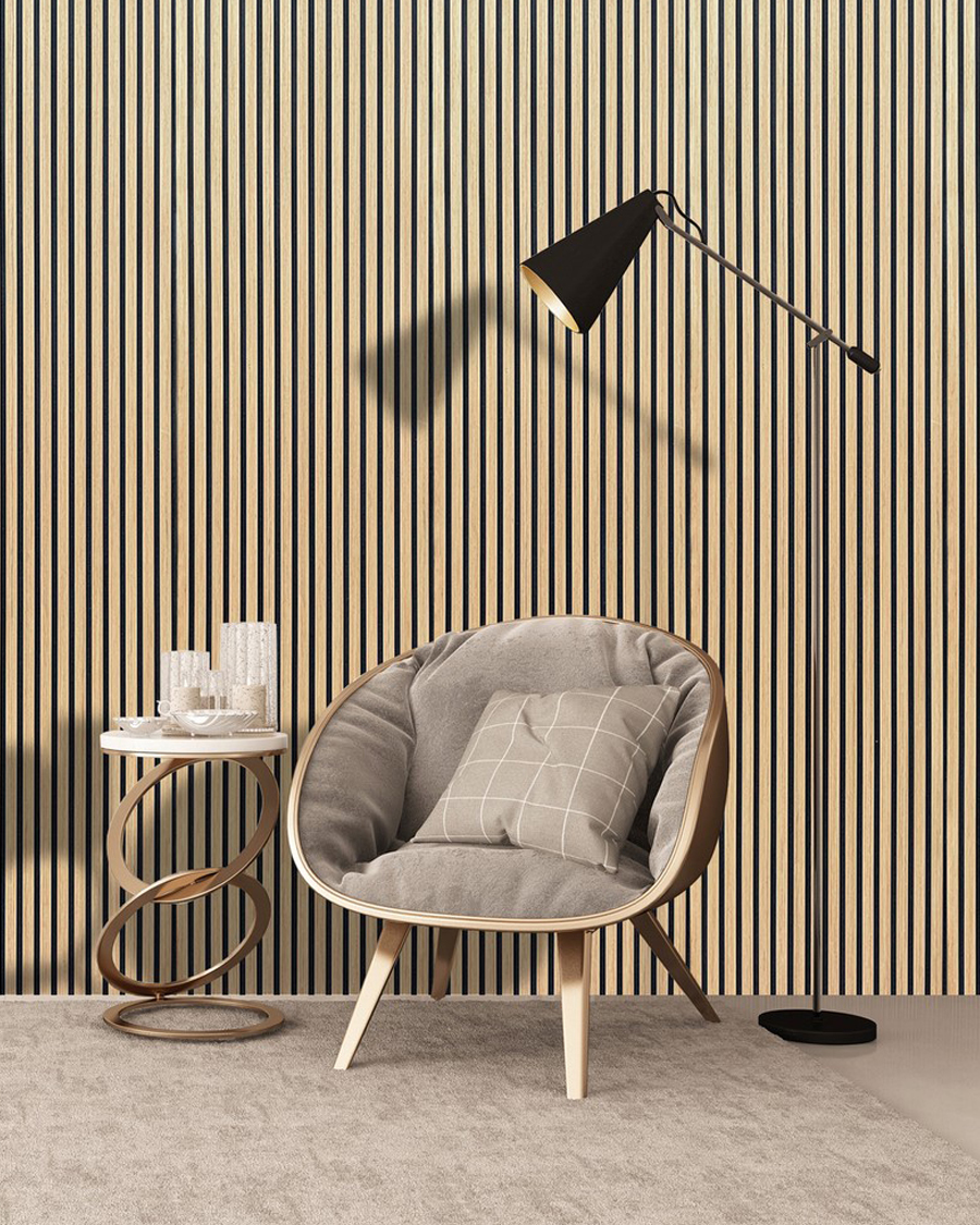 Idealker akustični zidni panel Hrast 600x2800x21 mm