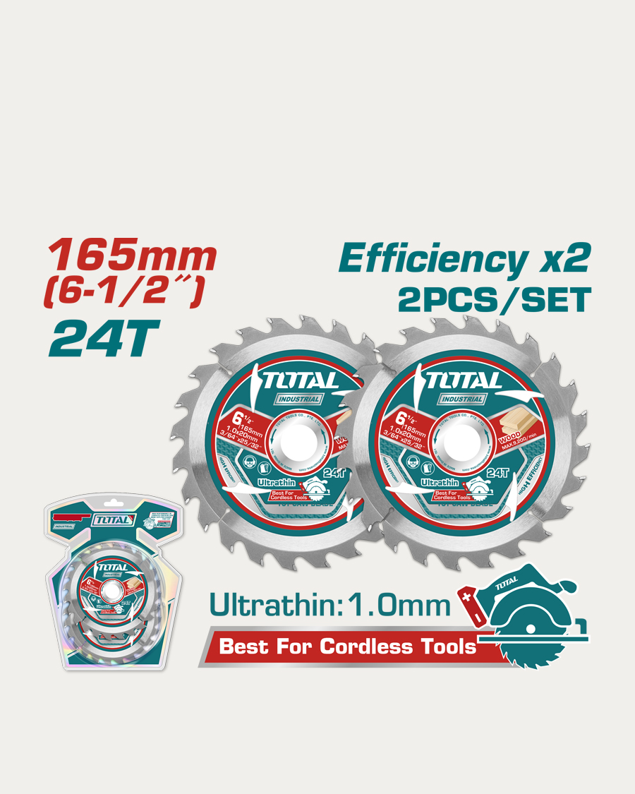 Total pribor list kružne pile za drvo 165x1,0x16 mm