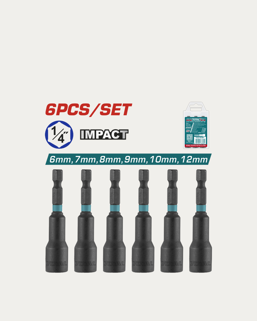 Total pribor set nasadnih ključeva 6-djelni