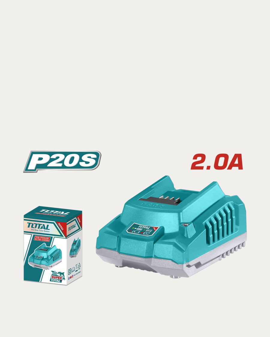 Total punjač za baterije 20 V 2,0 A