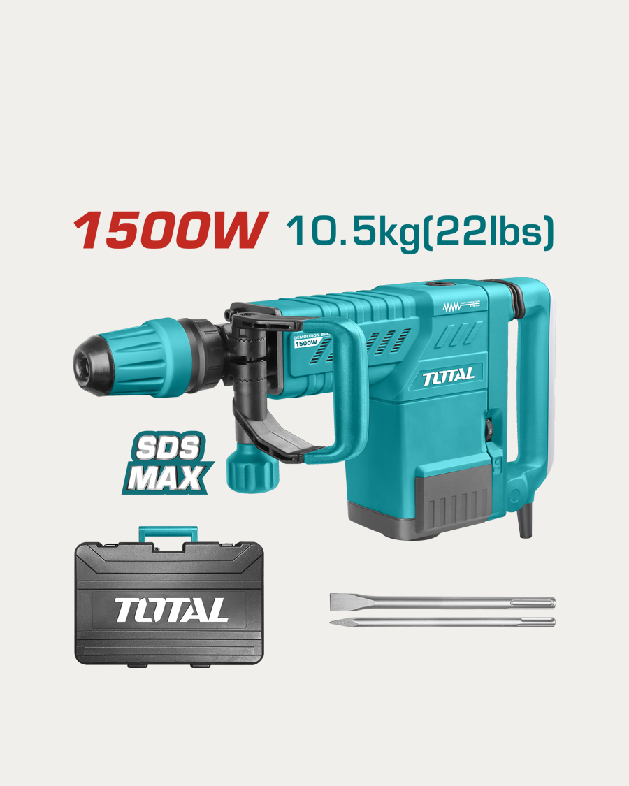 Total udarni čekić 25 J 1500 W sds max