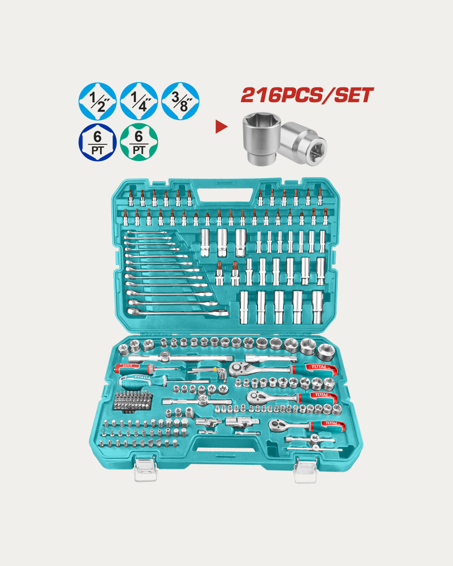 Total set nasadnih ključeva 216-djelni