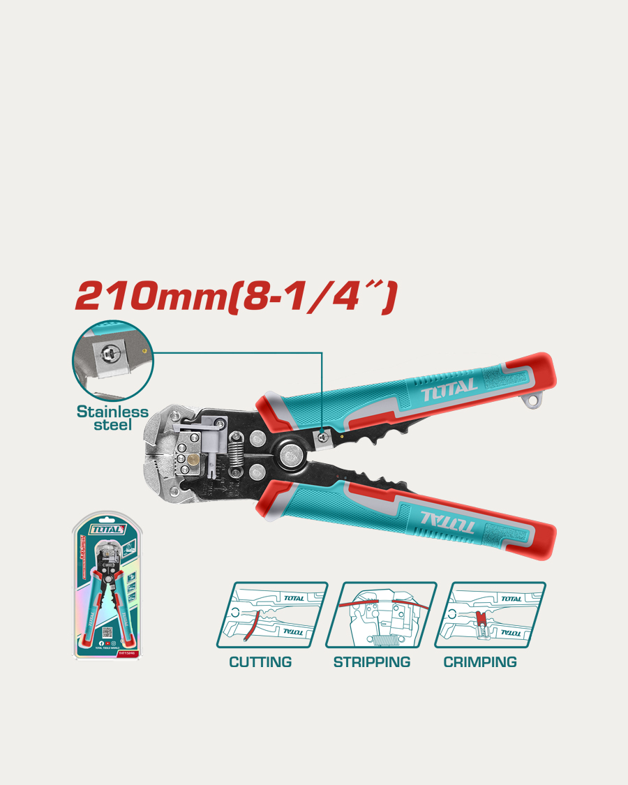 Total kliješta za skidanje izolacije 210 mm
