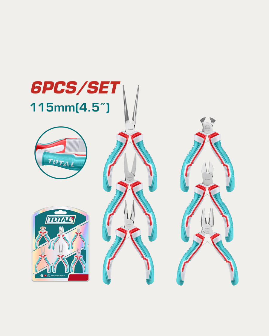 Total set kliješta malih 115 mm 6-djelni