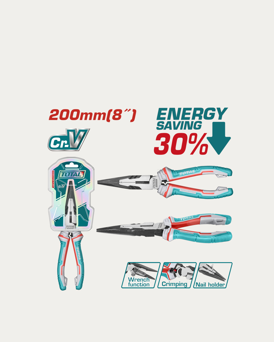 Total kliješta šiljasta ravna 200 mm