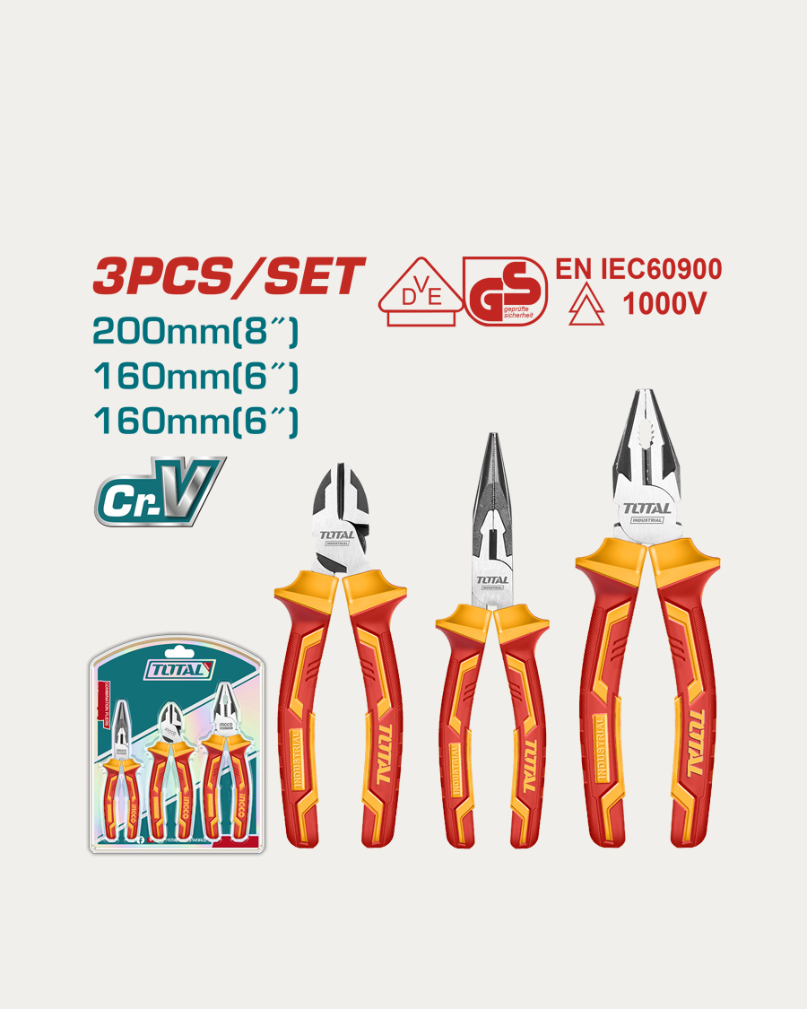 Total set kliješta 3-djelni vde izolirana