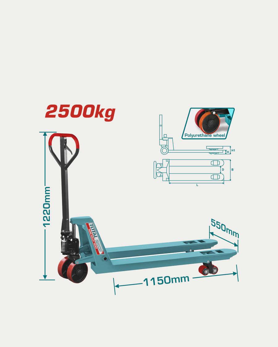 Total ručni viličar 2,5 T