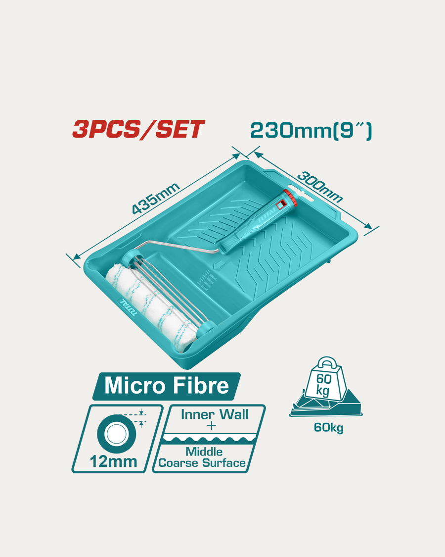 Total set valjak za bojanje s posudom 3-djelni