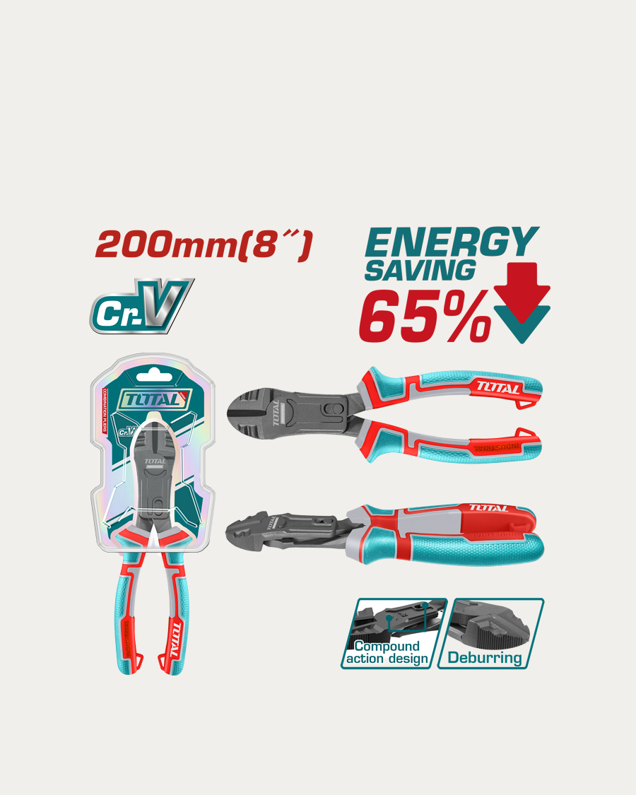 Total kliješta za rezanje žice 200 mm s teflonskim premazom