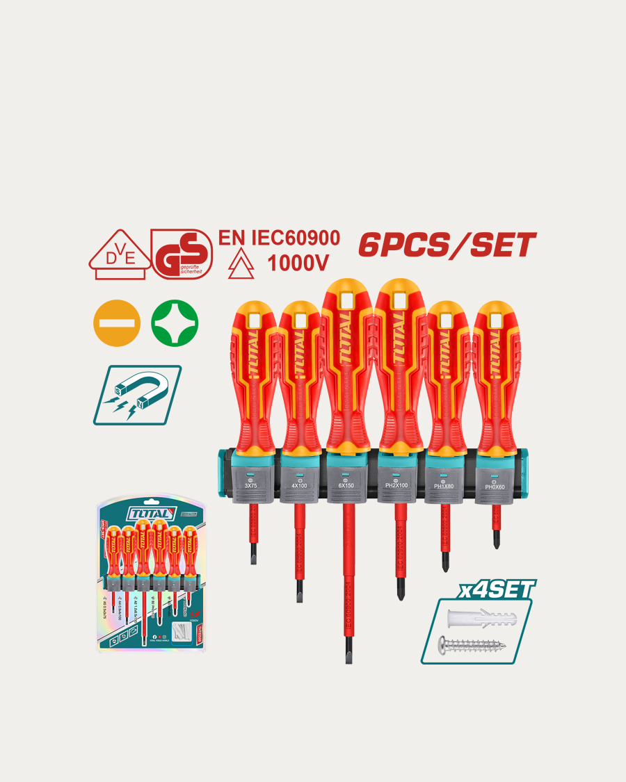 Total set odvijača  6-djelni vde izolirani