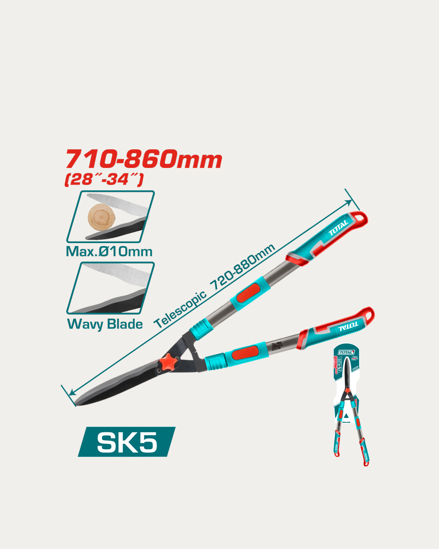 Total teleskopske škare za živicu