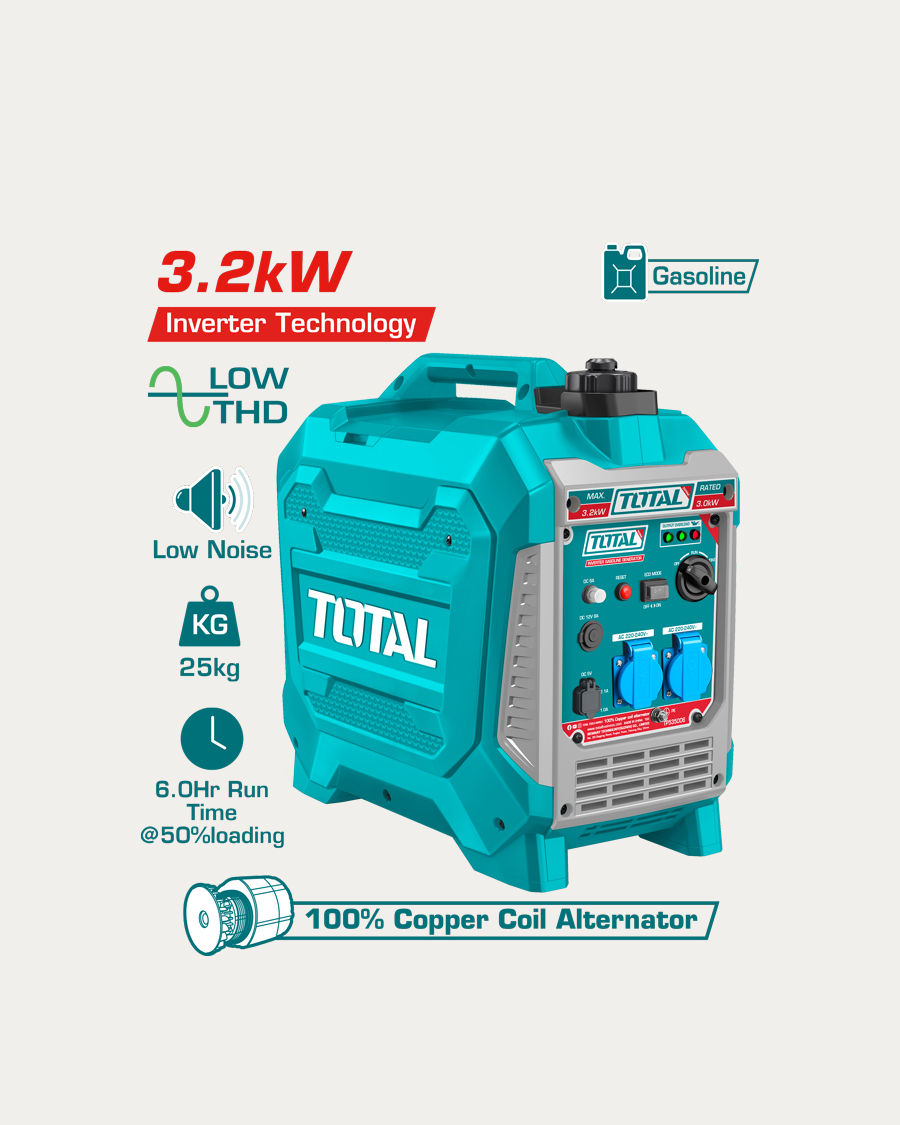 Total generator benzinski 3,2 kW