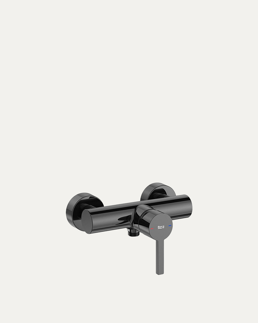 Roca Naia miješalica za tuš kadu, crna