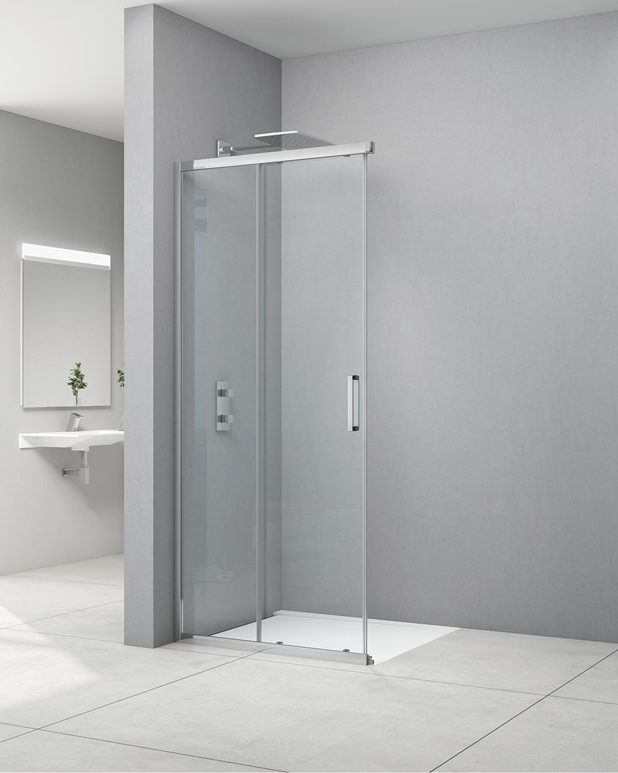 Idealaqua tuš vrata za kabinu NDC, 90 cm, klizna, krom\prozirno